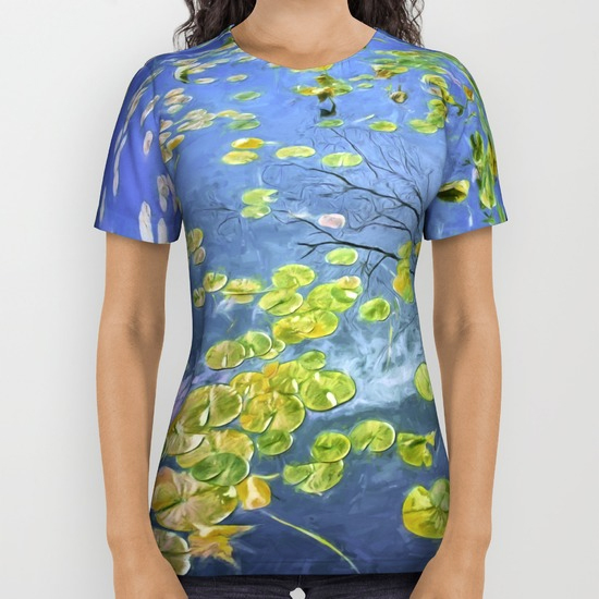 Lily pads all over tshirt